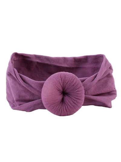 Baby Turban Headband purple