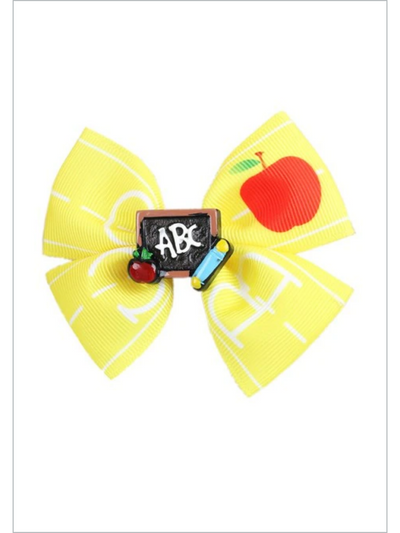 First Day of School Accessories | ABC Hair Clips | Mia Belle Girls
