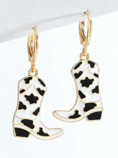Girls Fashion Jewelry | Cowboy Boot Charm Earrings | Mia Belle Girls