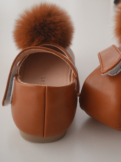 Fluffy Toes Pom Pom Mary Jane Shoes By Liv and Mia
