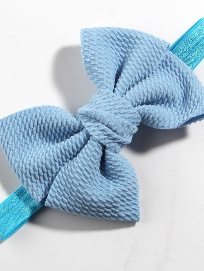 Baby Little Bow Headband light blue