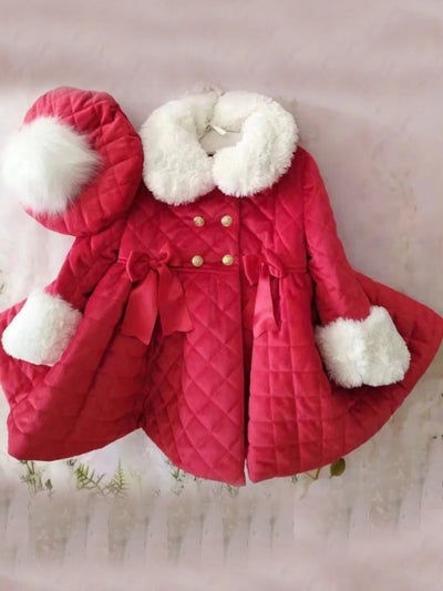 Santa's Favorite Quilted Wool Coat