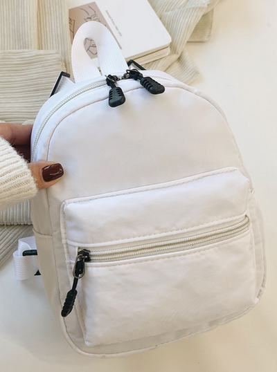 Back To School Accessories | White Mini Backpack | Mia Belle Girls
