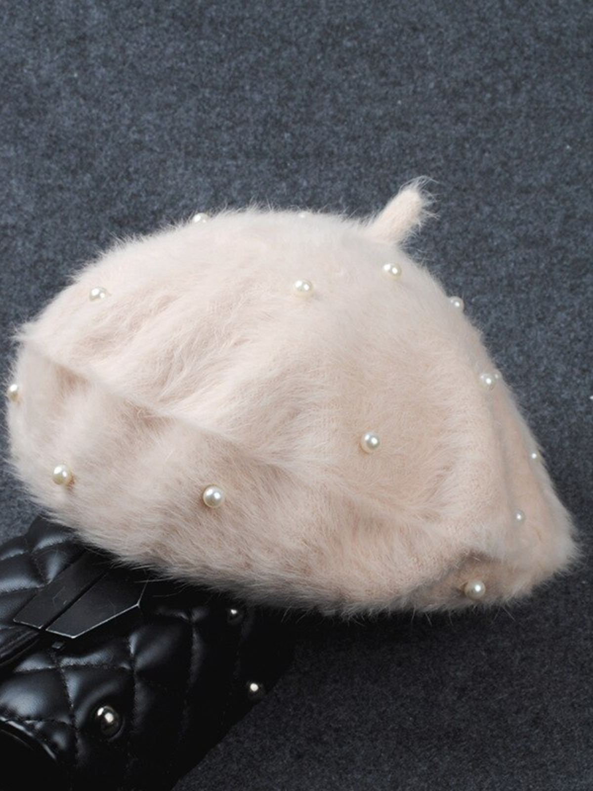 Fashion Accessories For Kids | Girls Cute Furry Pearl French Beret ...