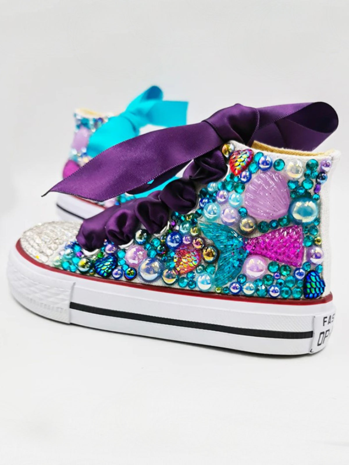 Mia Belle Girls Ocean Beads Canvas Sneakers | Shoes By Liv and Mia
