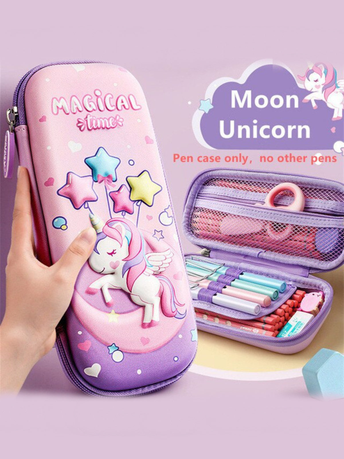 Keep Her Colorful Unicorn Pencil Case