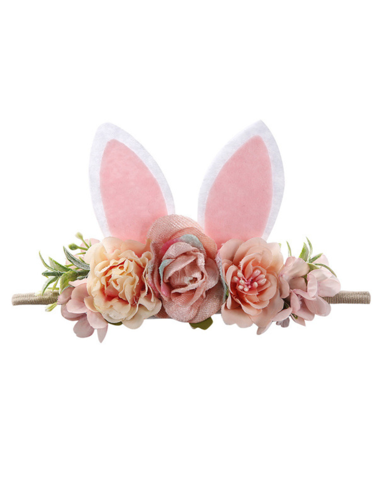 Gift Of Spring Dusty Pink Rabbit Ear Headband