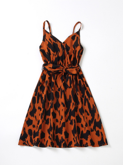 Mommy & Me | Matching Dresses | Sleeveless Leopard Print Sundress