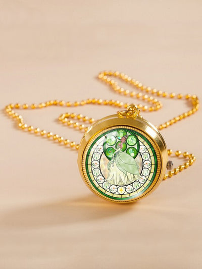 Girls Halloween Accessories | Frog Princess Watch Pendant Necklace