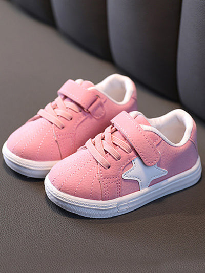Back To School Shoes | Plush Cotton Velcro Sneakers | Mia Belle Girls