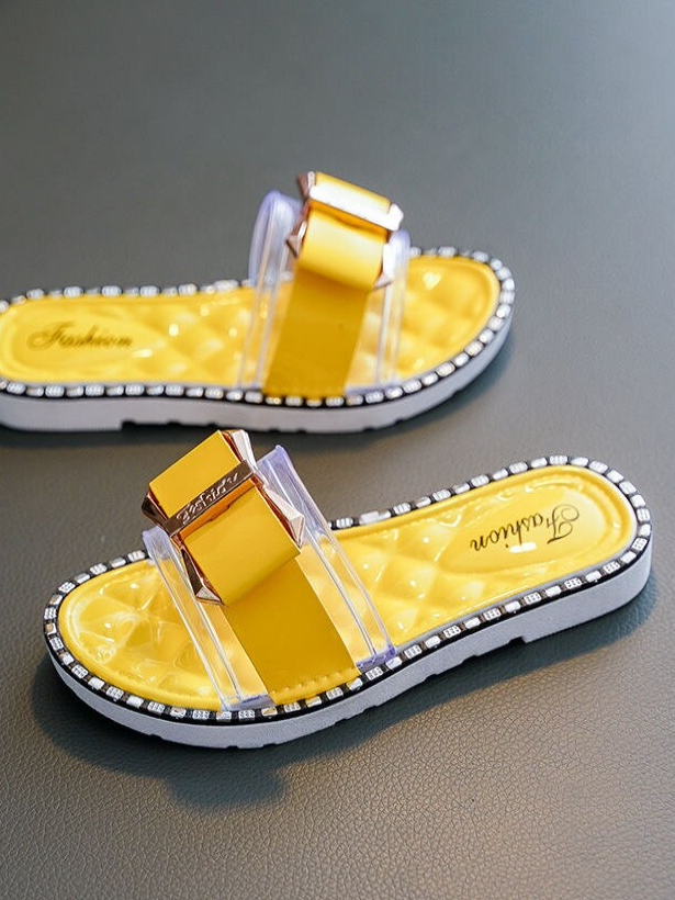 Girls Ready for Summer Slides By Liv and Mia - Yellow