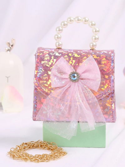 Mia Belle Girls Pearl Handle Mini Bag | Girls Accessories