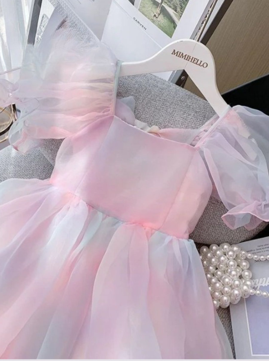 I Love Pastel Tulle Princess Dress