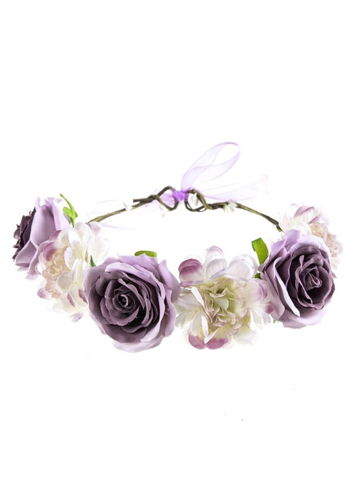 Violet Dreams Purple Flower Crown