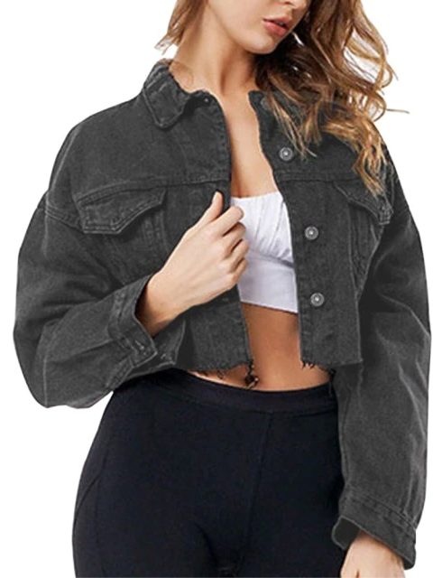 Women's Cropped Denim Jacket
