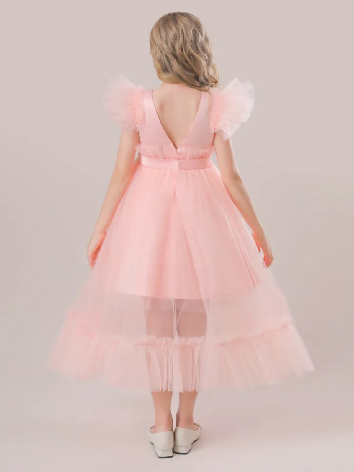 Mia Belle Girls Tulle Overlay Dress | Girls Spring Dresses