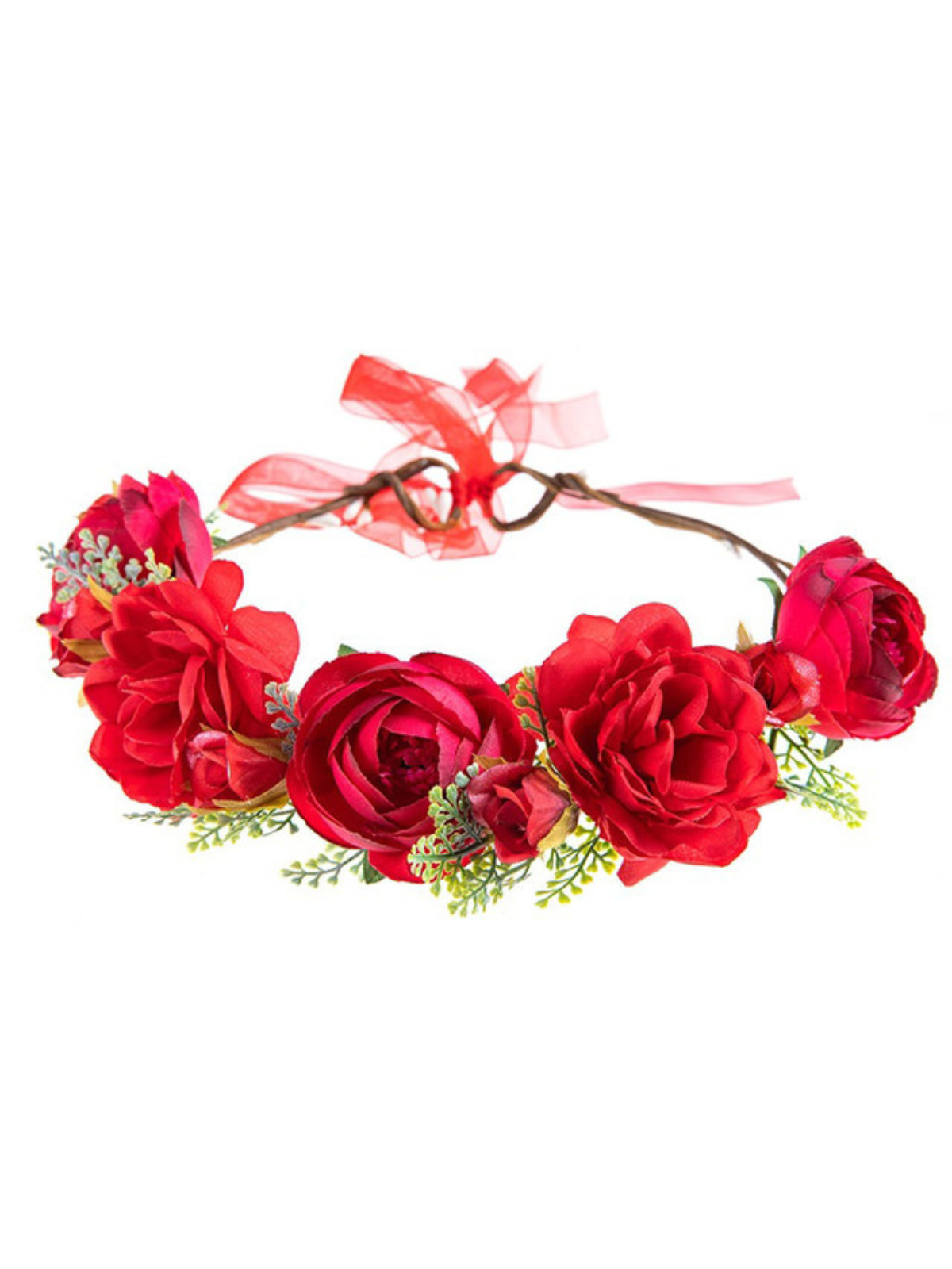 Heartfelt Blooms Red Rose Headband
