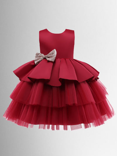 Girls Winter Formal Dress | Tulle Holiday Princess Dress | Boutique