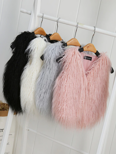Mommy and Me Matching Faux Fur Vests - Mia Belle Girls Boutique