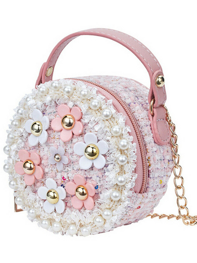Mia Belle Girls Round Floral Crossbody Bag | Girls Accessories
