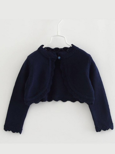Kids Sweaters & Cardigans | Girls Cable Knit Bolero | Mia Belle Girls