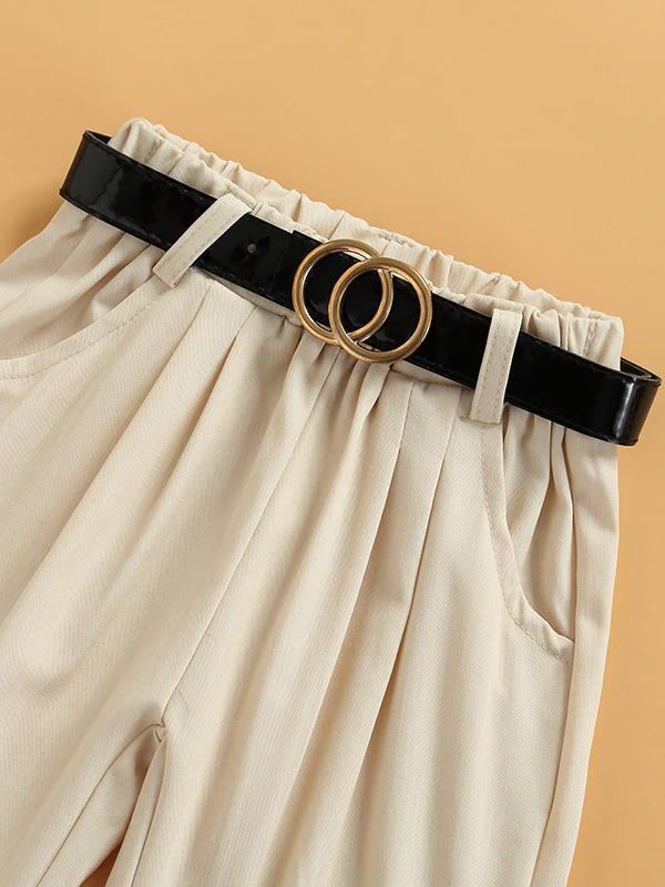 Women's Double Button High Waist Embellished Pants – Mia Belle Girls
