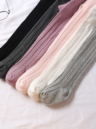 Mia Belle Girls Pattern Knit Tights | Girls Accessories