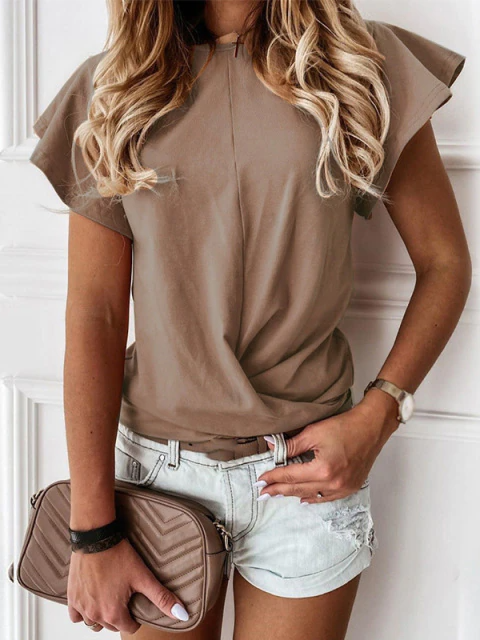 Girls A Little Chic Knotted Top
