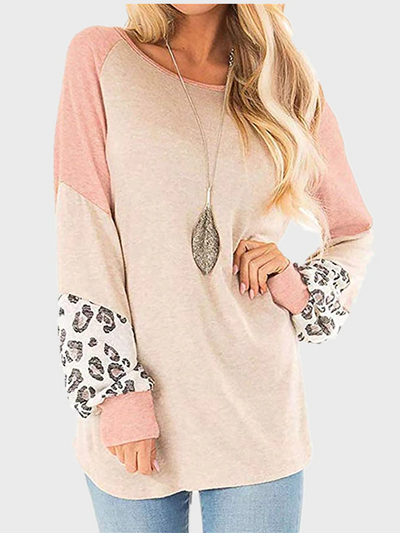 Women's A Little Extra Color Block Long-Sleeved Top - Mia Belle Girls