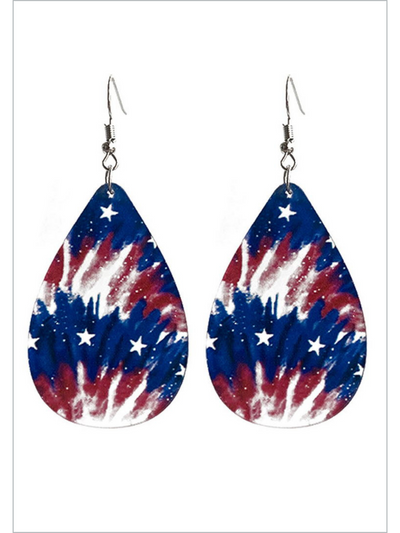 Bold And Brave Patriotic Dangle Earrings