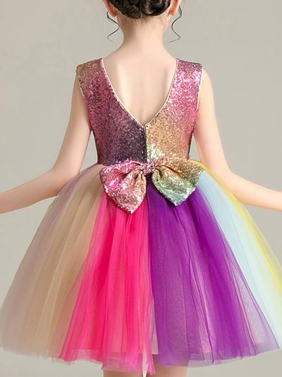 Rainbow Delight Glitter Tutu Dress
