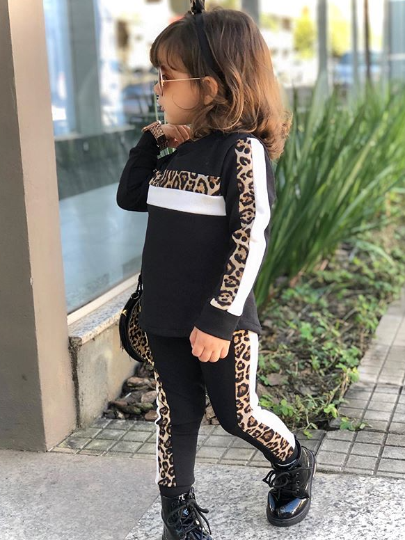 Girls Sporty Much Sweater and Jogger Pants Set