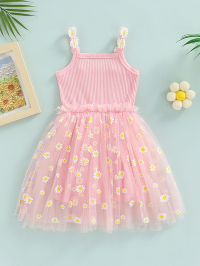 The Prettiest Bloom Daisy Tulle Tutu Dress
