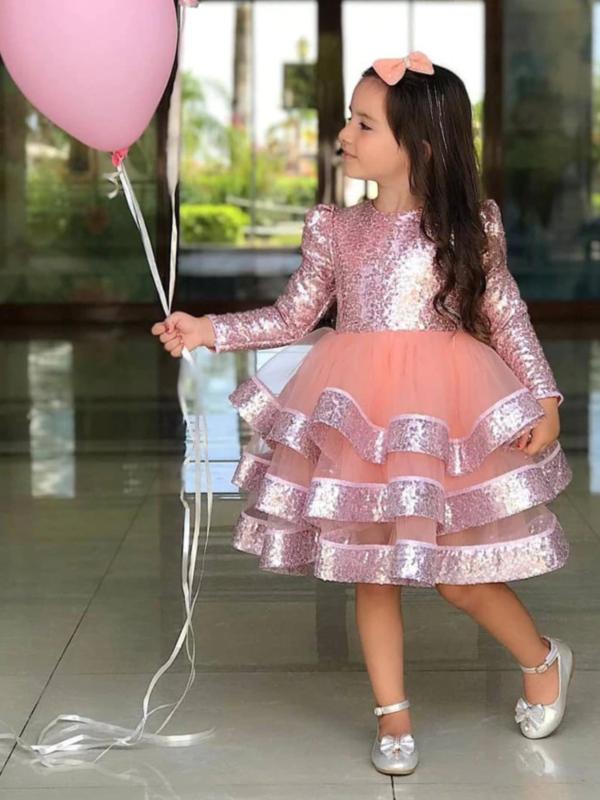 Twirl In Style Tiered Sequin Dress