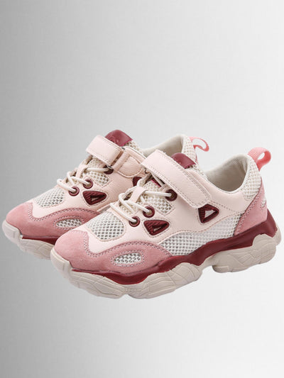 Girls Velcro Strap Air Mesh Sporty Sneakers By Liv and Mia