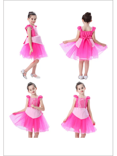 Mia Belle Girls Pink Princess Tutu Dress | Princess Dress Up