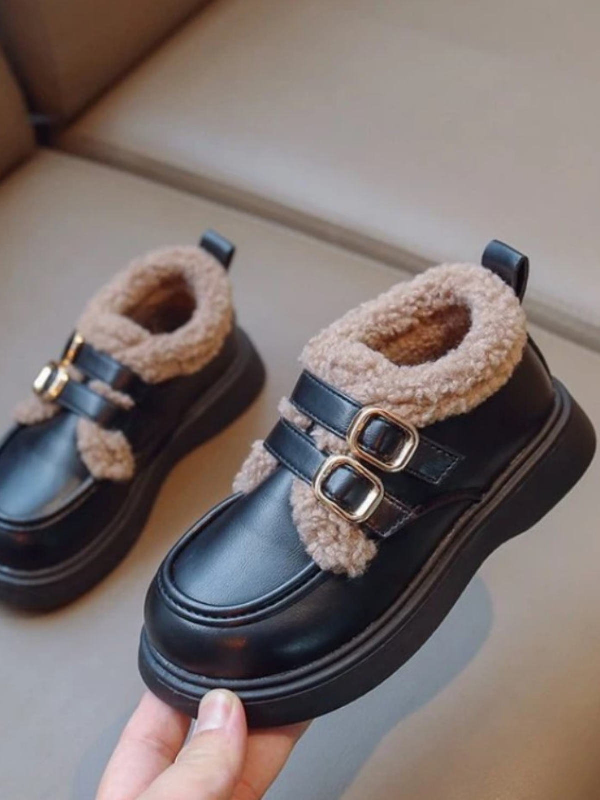 Mia Belle Girls Fur-Lined Loafers | Shoes By Liv & Mia