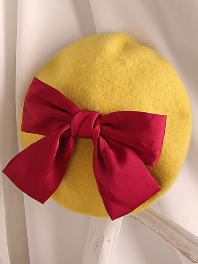 Girls Most Adorable Bow Beret