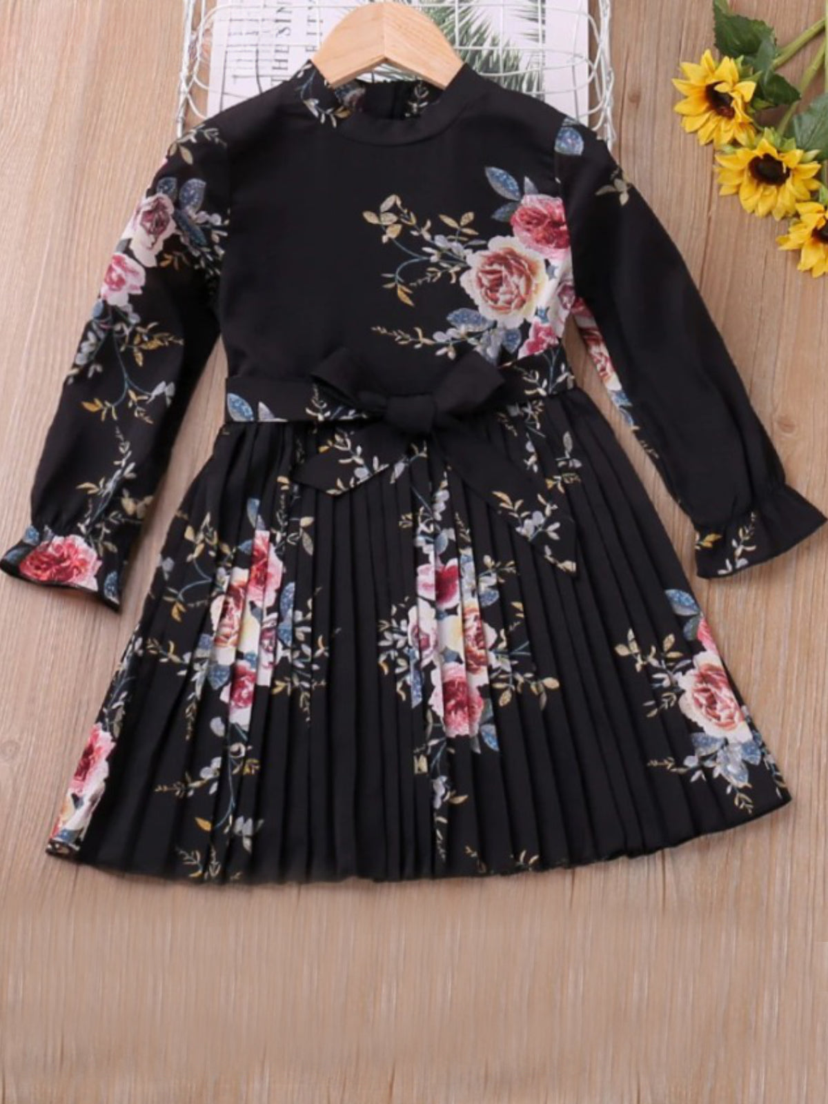 Valley Of Blooms Pleated Floral Dress