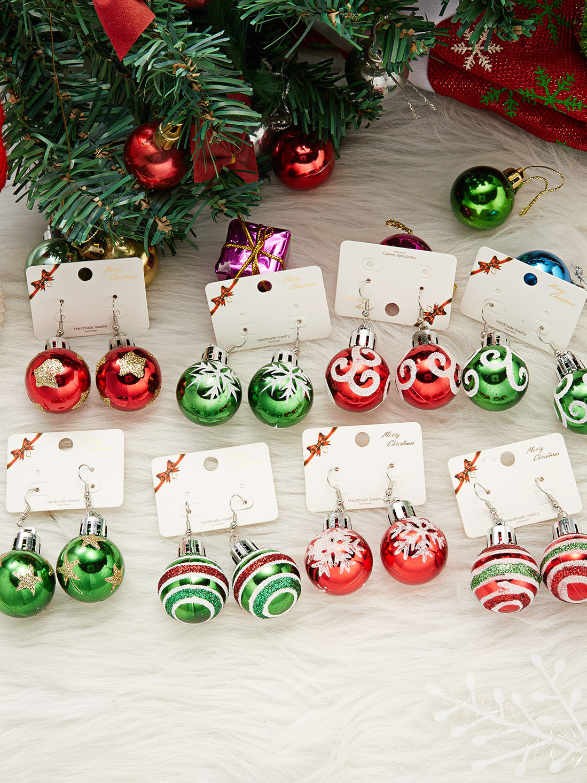 Jingle All The Way Christmas Ball Earrings