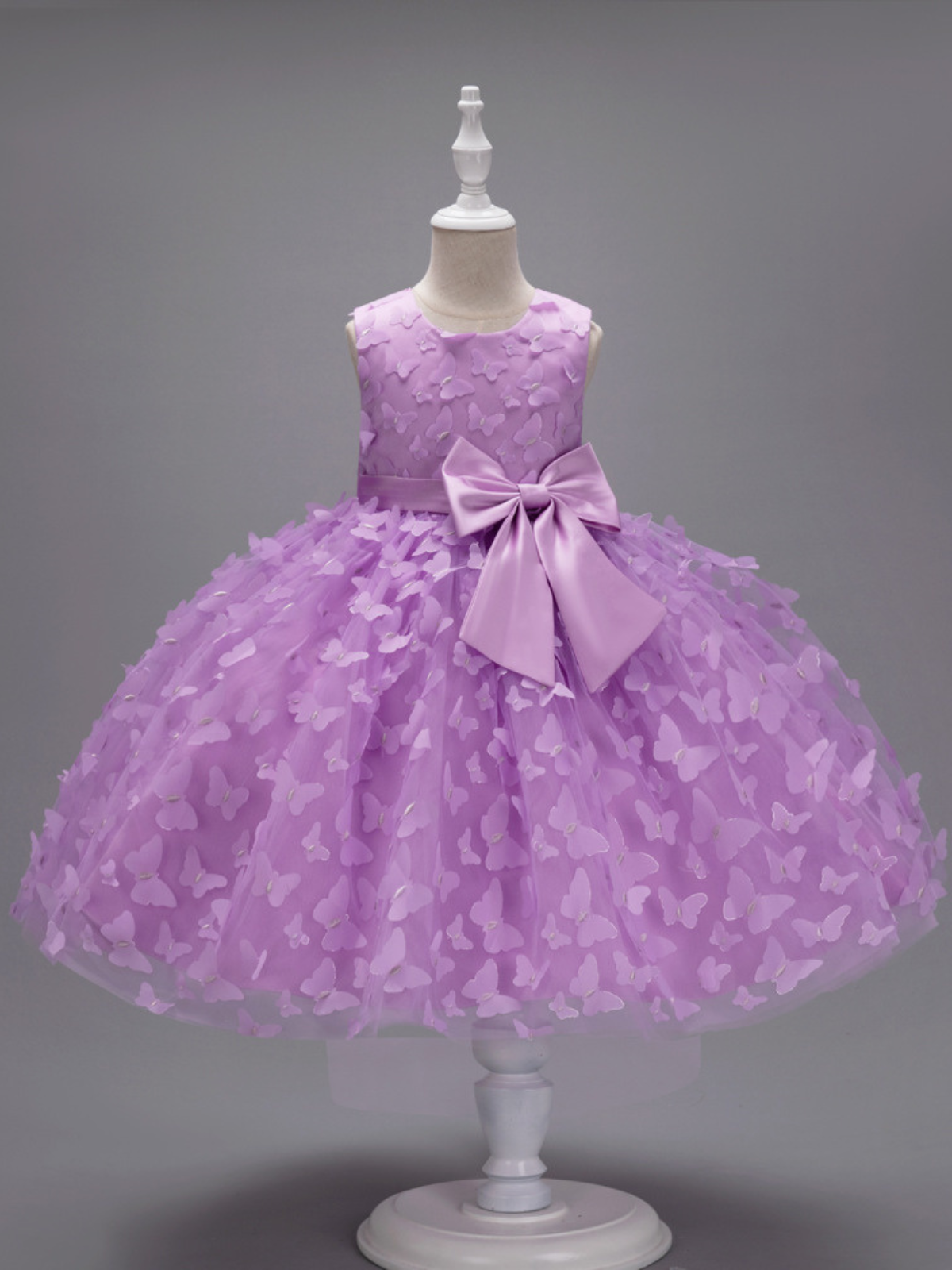 Girls Formal Easter Dresses | Butterfly Embroidered Tulle Tutu Dress