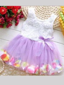 Baby Flower Petals Tutu Dress