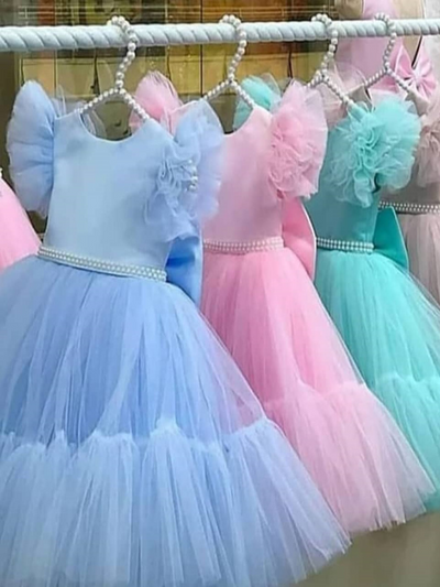 Toddler Spring Special Occasion Dresses | Girls Pastel Tulle Dress