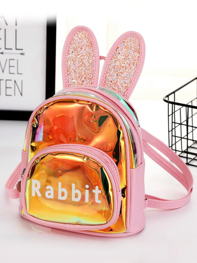Back To School Bags | Bunny Ears Metallic Backpack | Mia Belle Girls