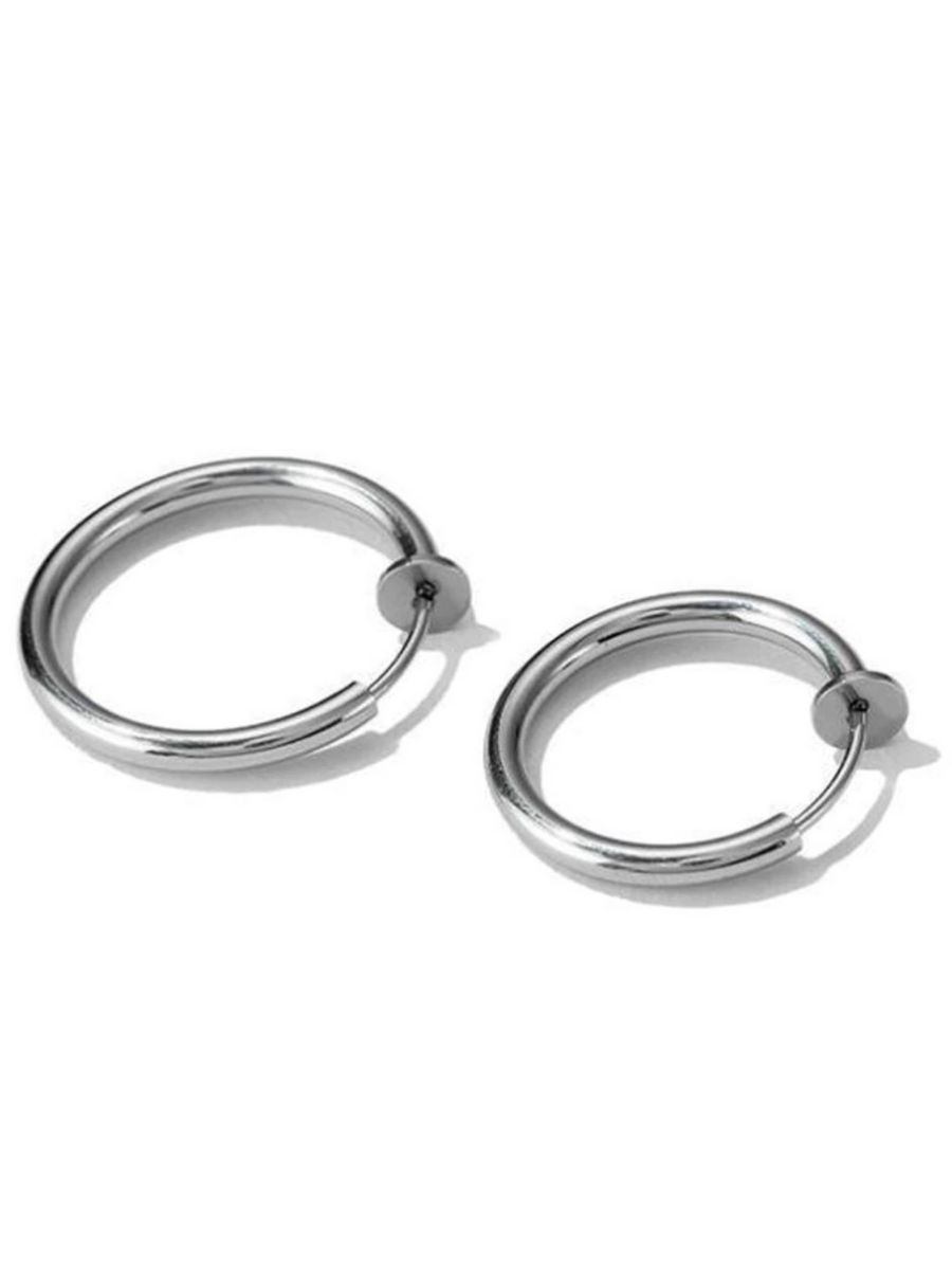 Mia Belle Girls 2-Piece Clip-On Lip Hoop Ring | Girls Accessories