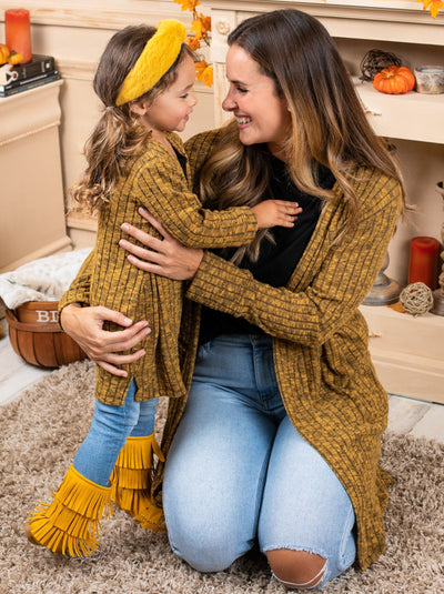 Mommy and Me Matching Sweaters | Oversized Cardigans | Mia Belle Girls