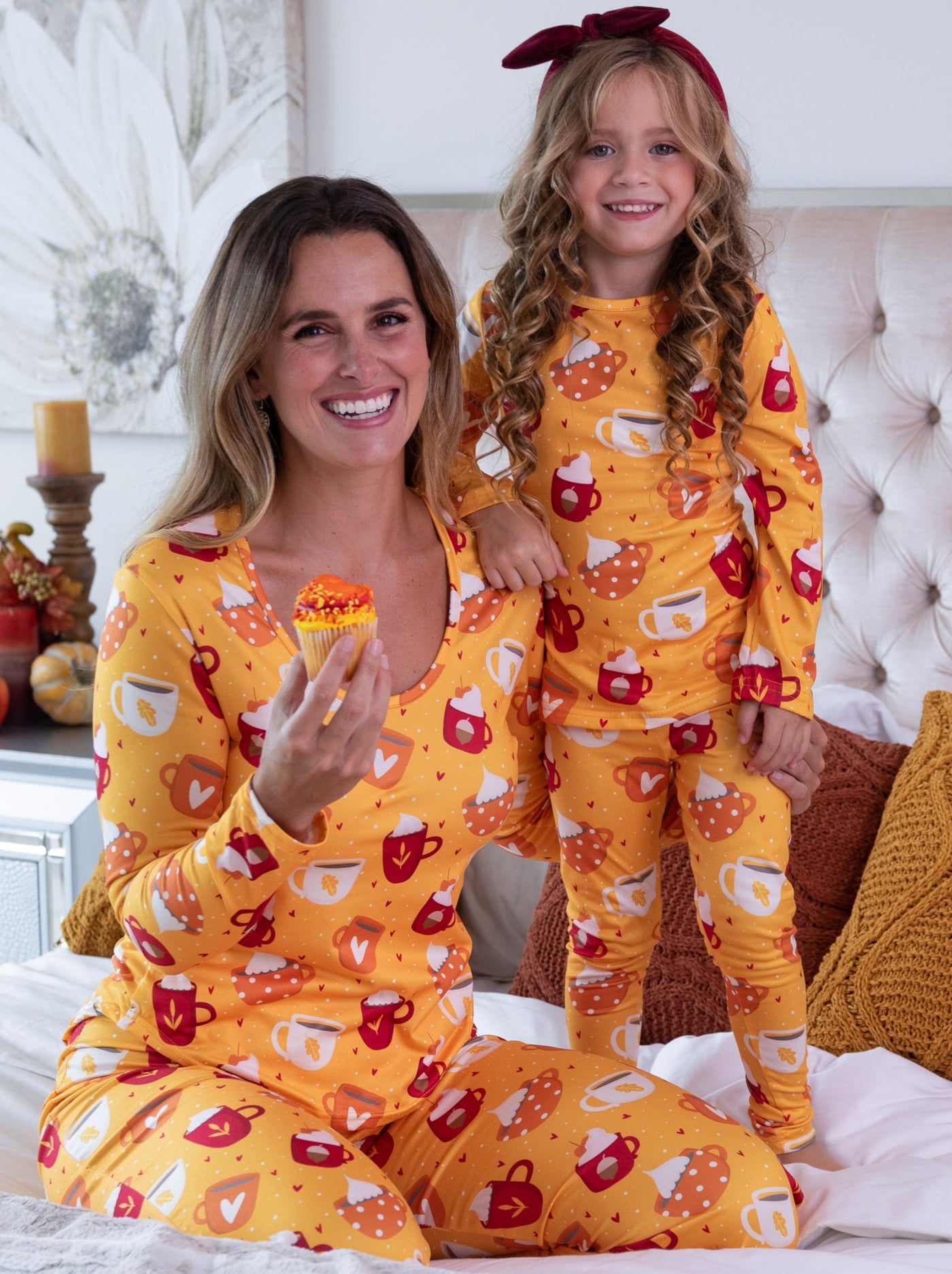 Mommy And Me Spicy Latte Pajama Set