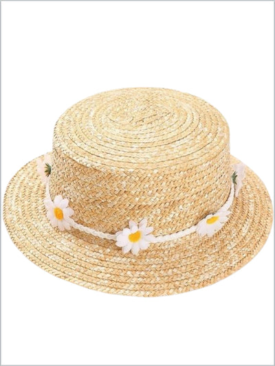 Girls Hello Sunshine Daisy Straw Hat