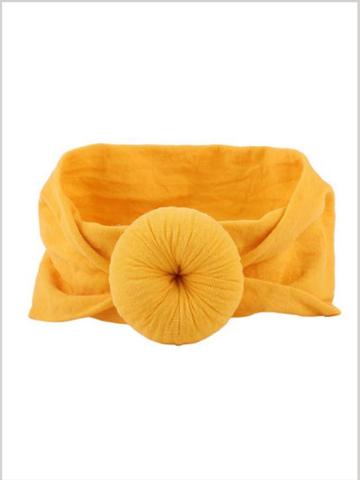 Baby Turban Headband yellow