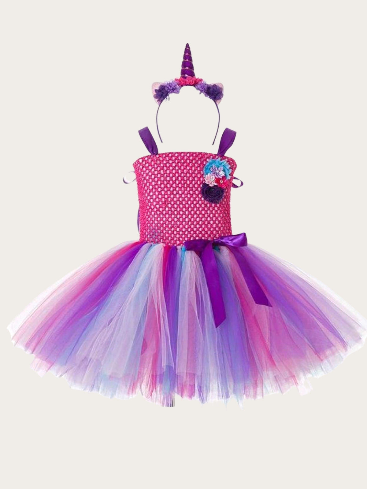 Toddler Costumes | Girls Magical Unicorn Tutu Dress & Headband Set
